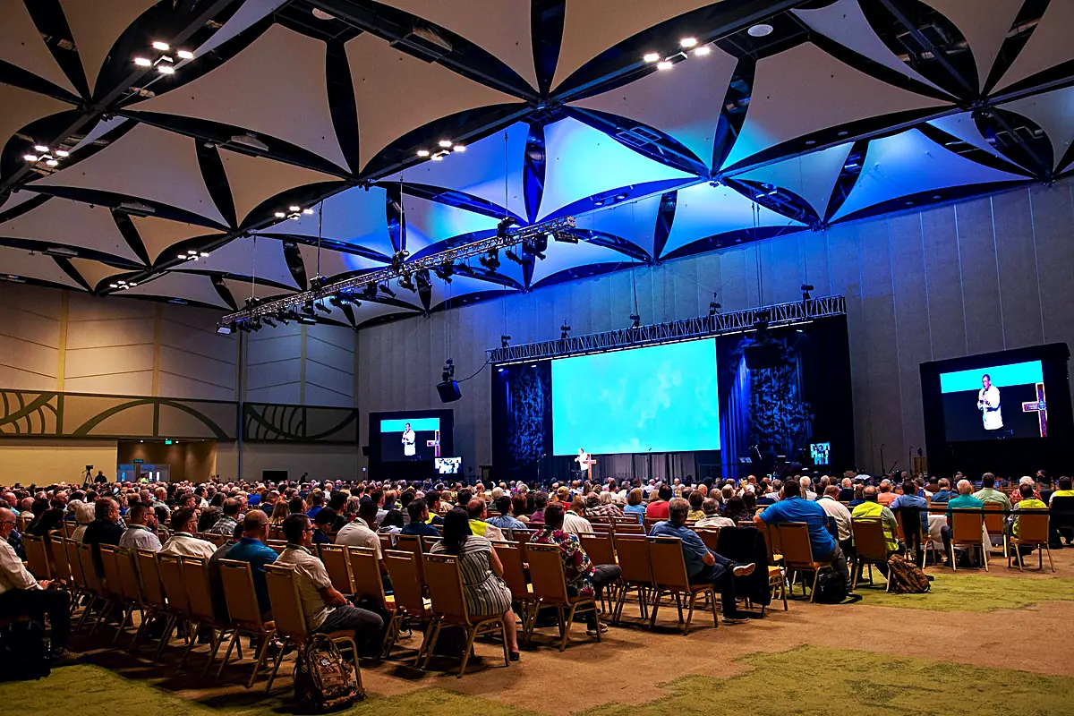 Global conference stage set for broadcast across three event sites