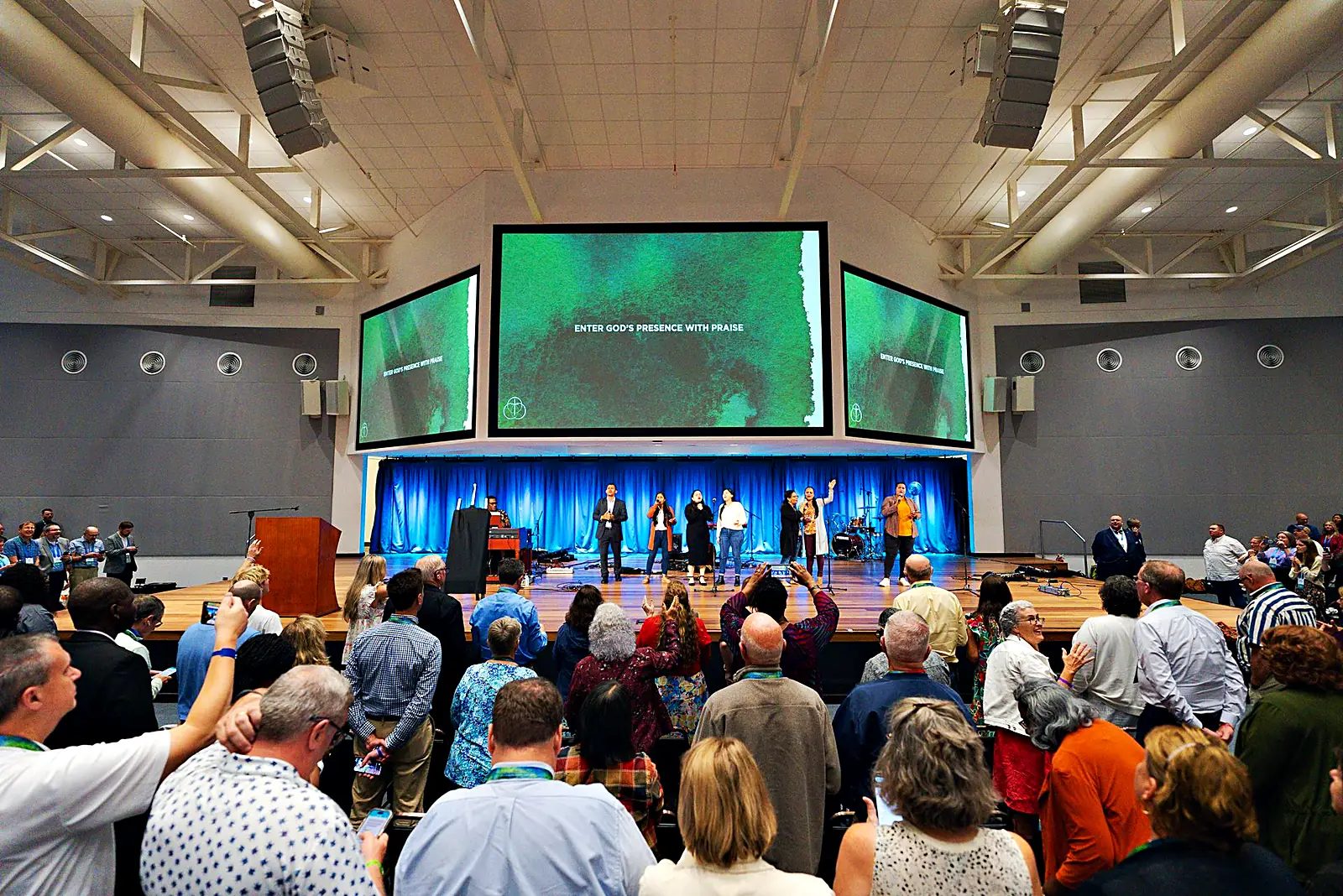 The Global Methodist Church convening in full voice: the room Dianne is describing